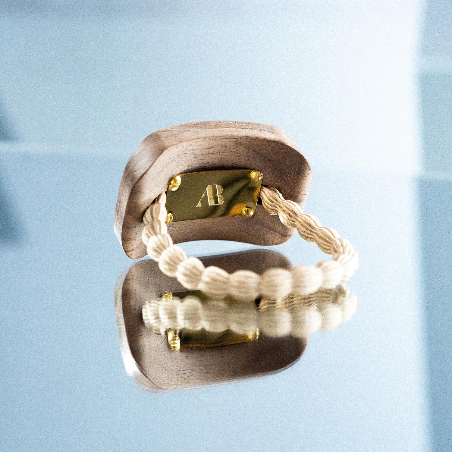 Haargummi BLANCA Opal türkis