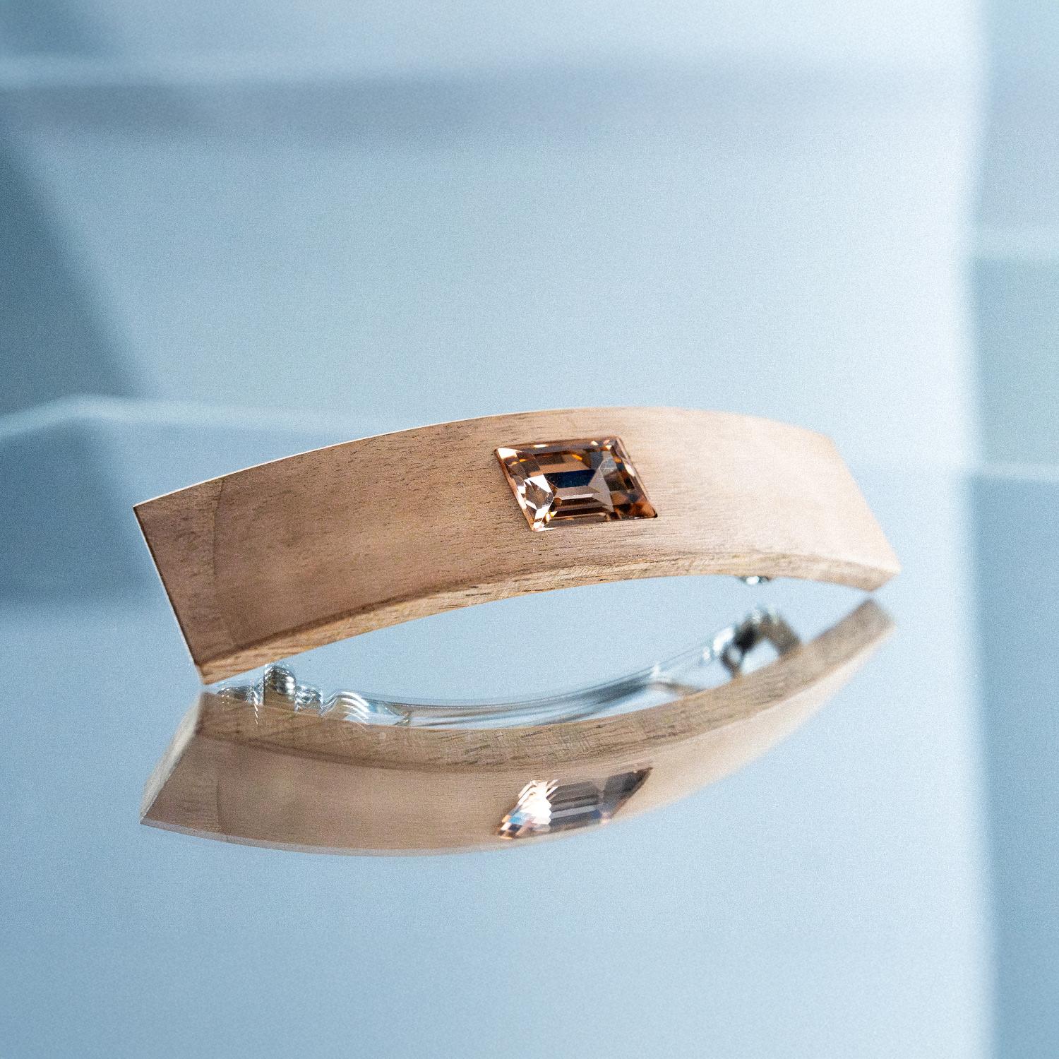 Hair Clip ALBA - Champagne Diamond